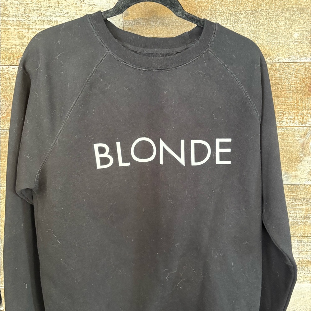 BLONDE Black Graphic Sweatshirt